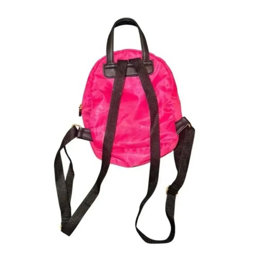 SHEIN Vibrant Pink Backpack with Black Straps